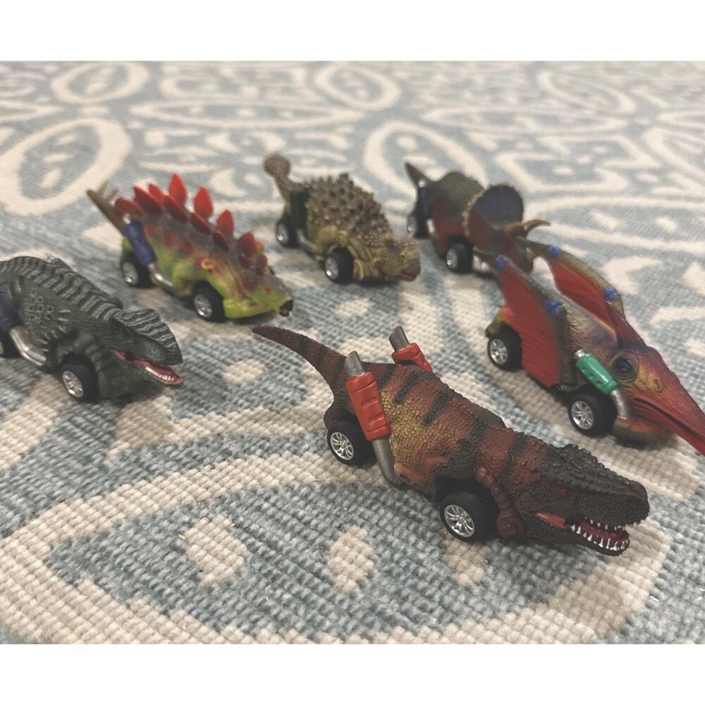 Dinosaur Vehicles Mini Toys Car Dinosaur Model Action Figures‎ Pull Back And Go